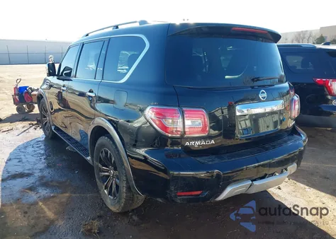 2017 Nissan Armada Platinum from USA, damaged, VIN JN8AY2ND7H9007348